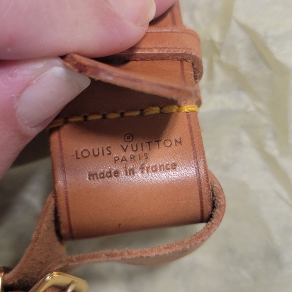 Louis Vuitton Vachetta Luggage Tag and Strap with silver-tone hardware - Picture 2 of 13